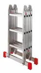 Aluminum ladders, 4 parts  h-4.5m